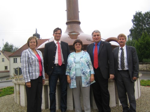 v.l.n.r.: Gabi Fograscher, Florian Pronold, Ursula Straka, Harald Güller, Gerhard Martin